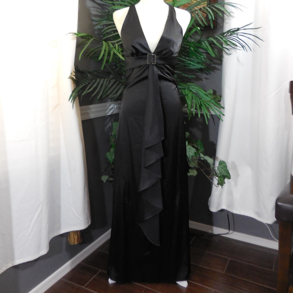 Halter black dress